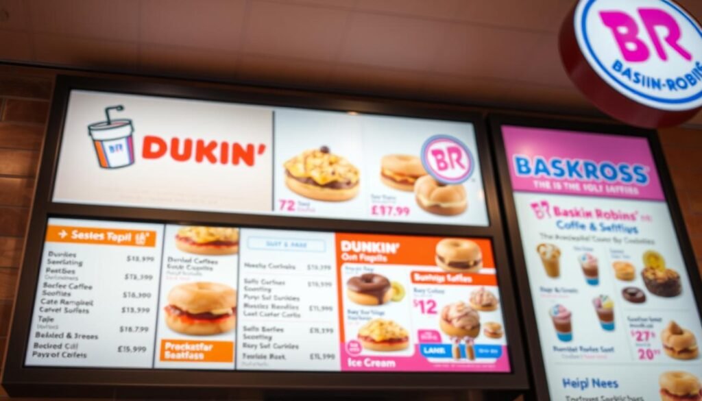 dunkin baskin robbins menu