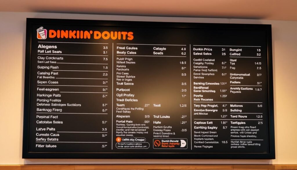 dunkin donuts allergen information